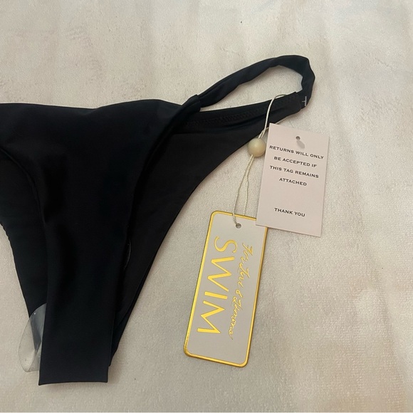 New! For Love And Lemons Black Bikini Bottom Size L 1937 - Picture 3 of 8
